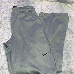 Grey Nike sweatpants